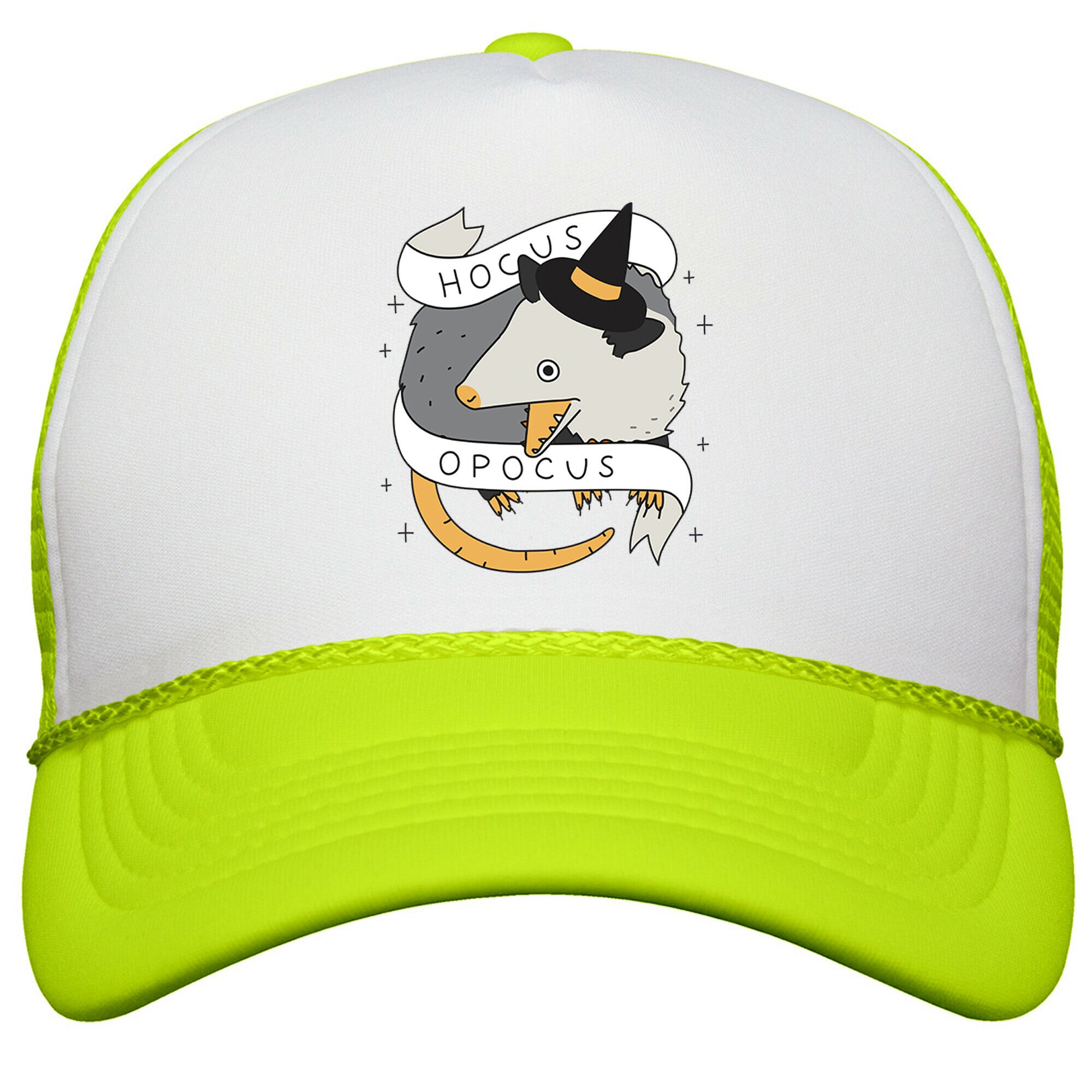 Hocus Opocus Opossum Snapback Trucker Hat